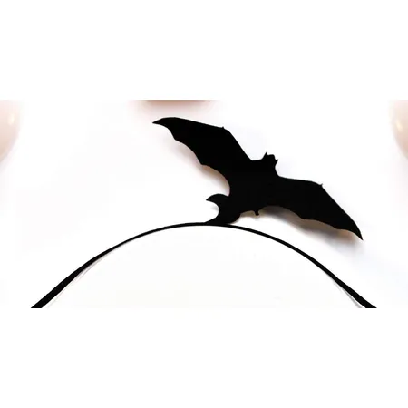 Eulenspiegel 3D Wimpern Fledermaus, schwarz