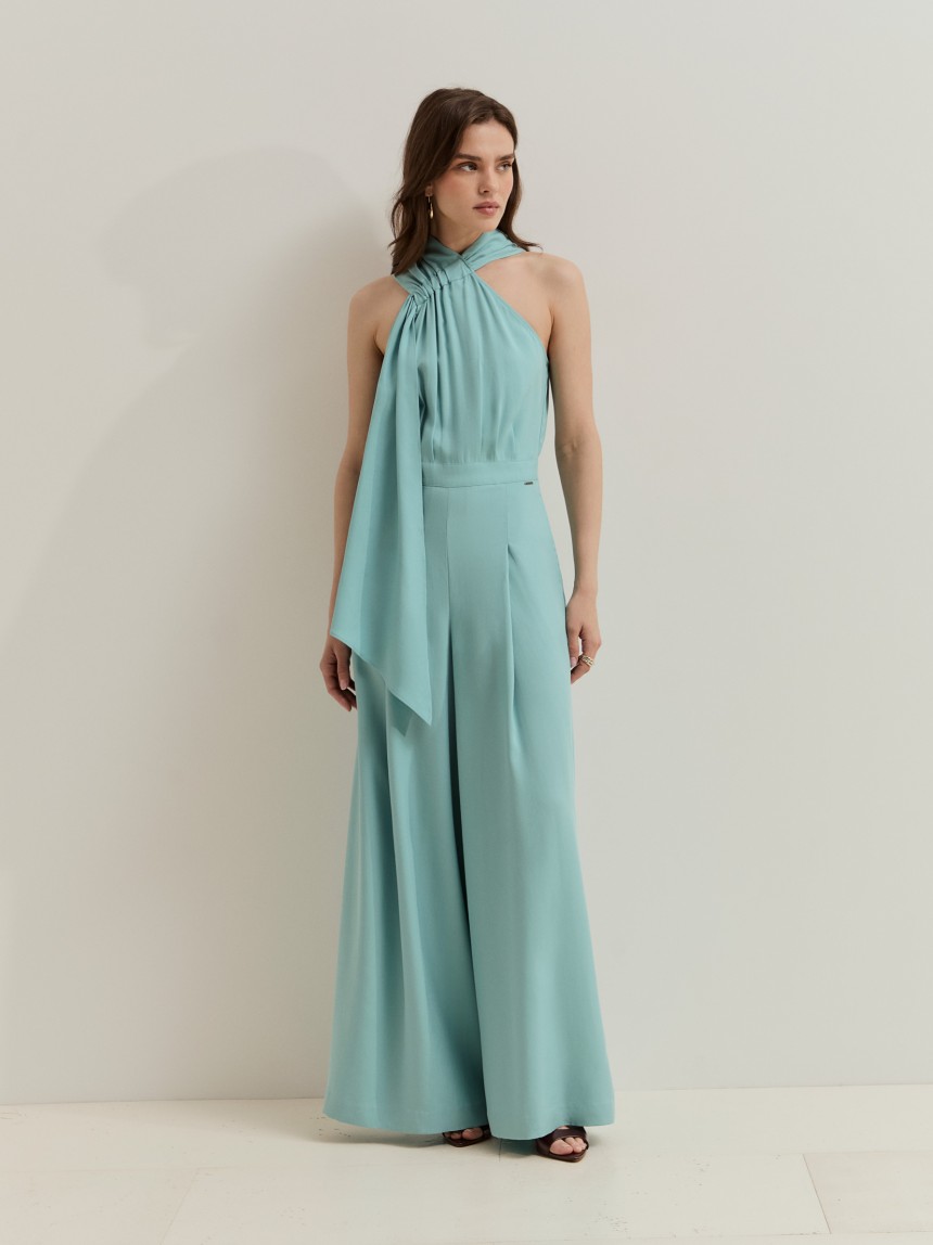 Macacão comprido sem mangas