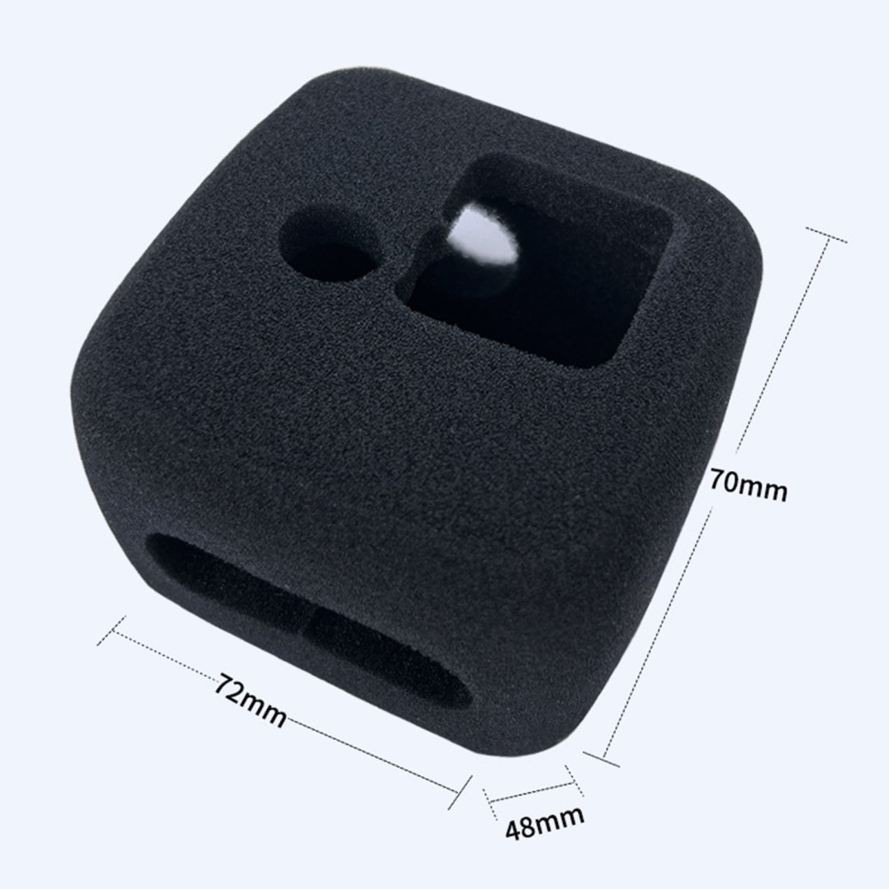 Windschutz Gehäuse für GoPro Hero 11 Black Mini aus Schaumstoff - Schwarz