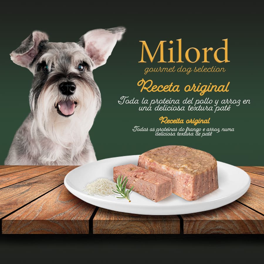 Milord Senior Frango e Arroz em Patê para Cães