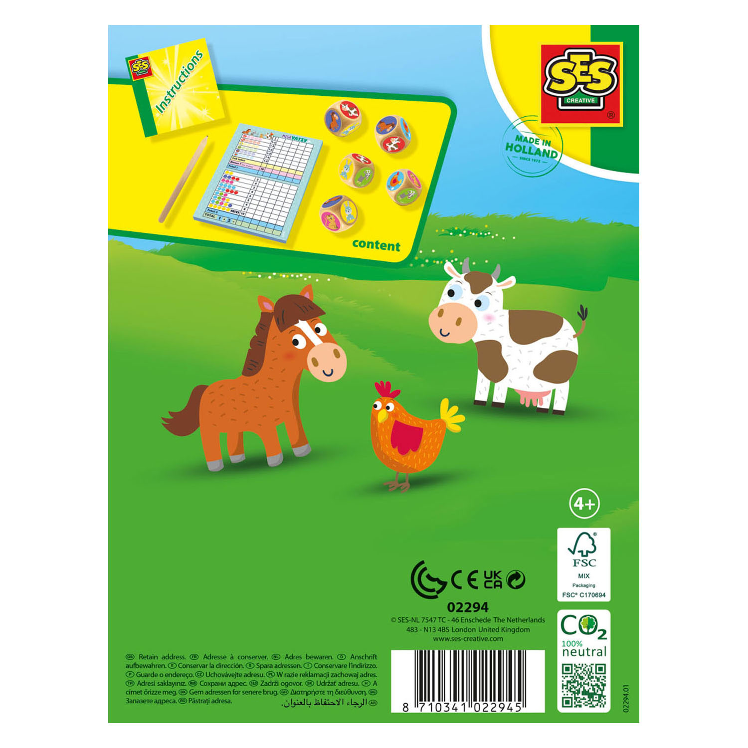 SES Mega Yatzy Junior Kinderbordspel