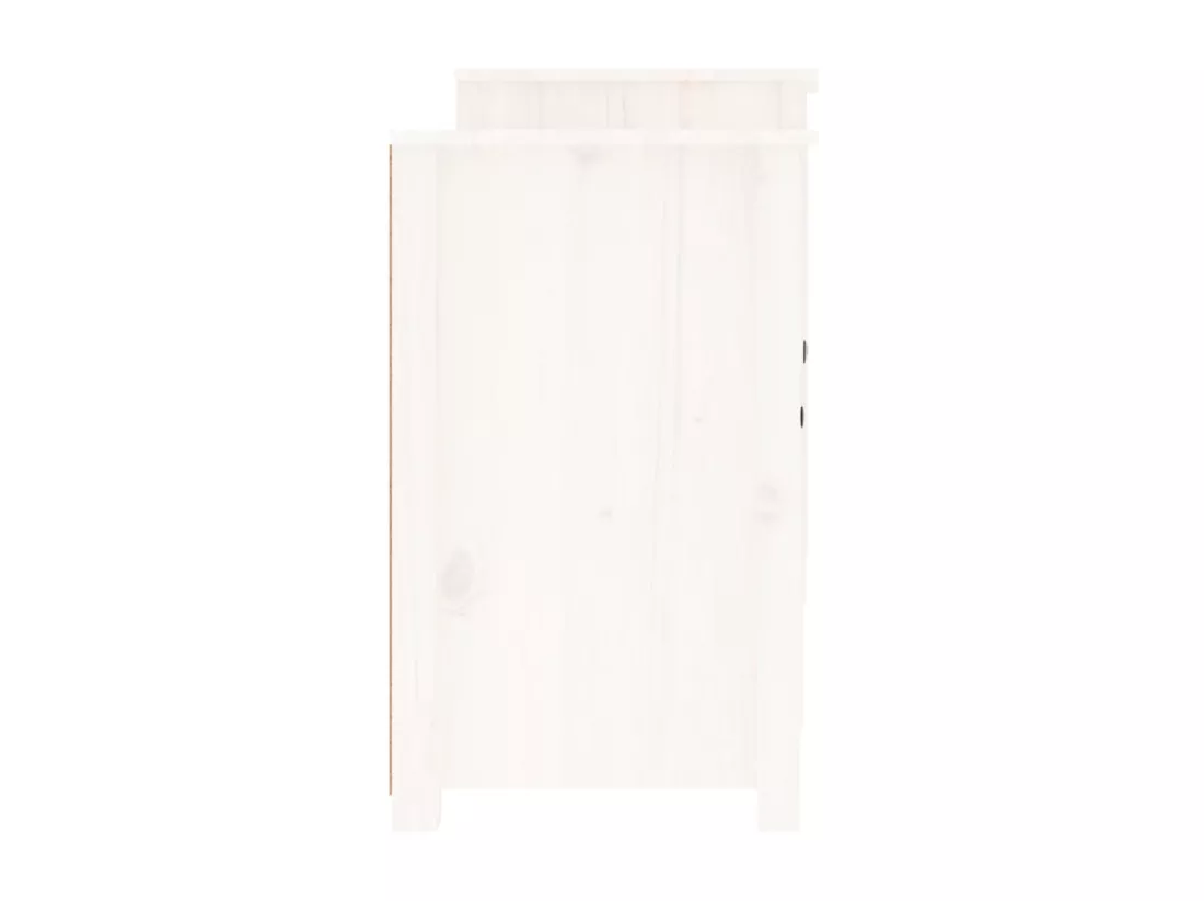 Buffet Blanc 164x37x68 cm Bois massif de pin
