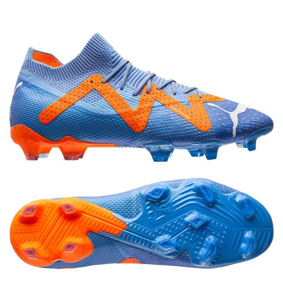 PUMA Future Ultimate FG/AG Supercharge - Bleu/Blanc/Orange
