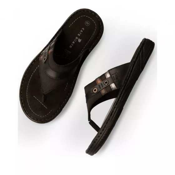 Tongs NOIR CAPE BOARD CUIR