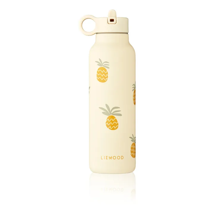 Liewood Gourde Falk en acier inoxydable - 500 ml | Pineapples/ Cloud cream