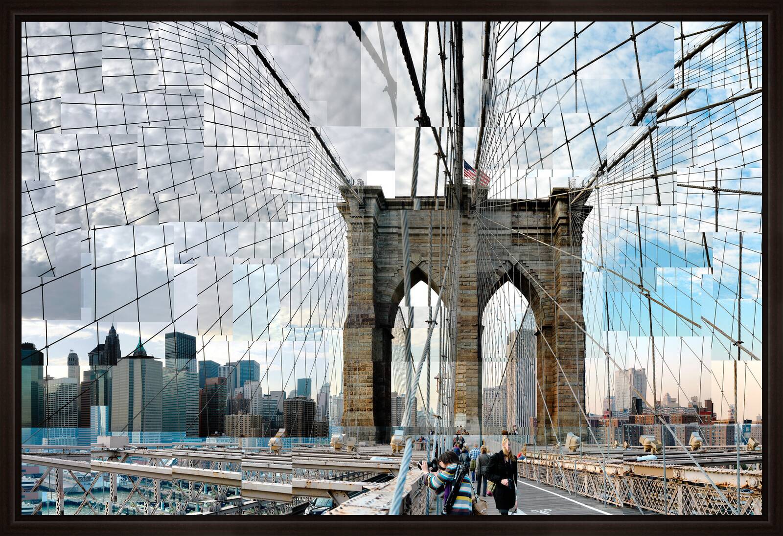Brooklyn Bridge Crossing by Pep Ventosa - Limited Edition. Edition of: 100. Signed.