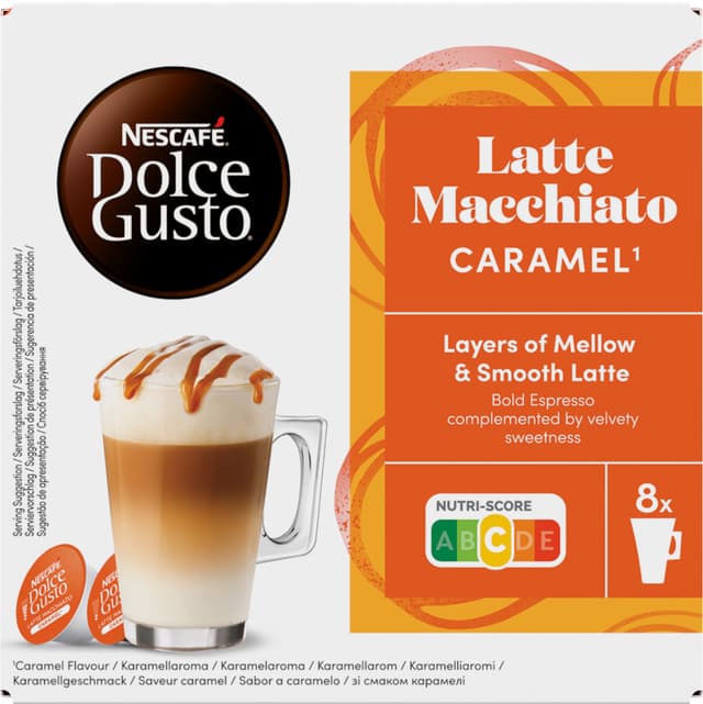 Nescafe Dolce Gusto Caramel Latte Macchiato kapsler (16 stk)