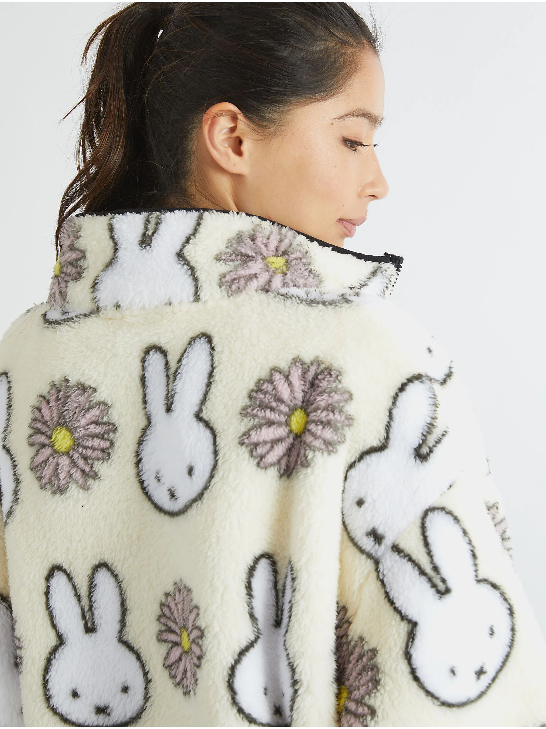 Skinnydip Miffy x Flower Longline Fleece