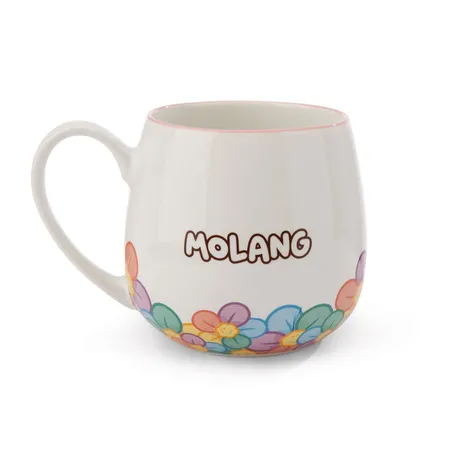 NICI Tasse MOLANG mit Regenbogenblume 400ml Porzellan 8x9cm mit Banderole