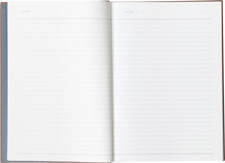 Notem BEA, Notebook med elastik bånd Rose Lyserød & blå