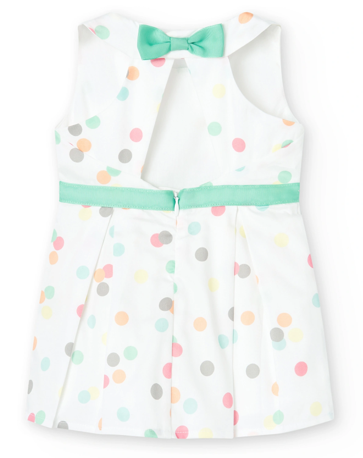 Kleid DOTS ärmellos in weiß