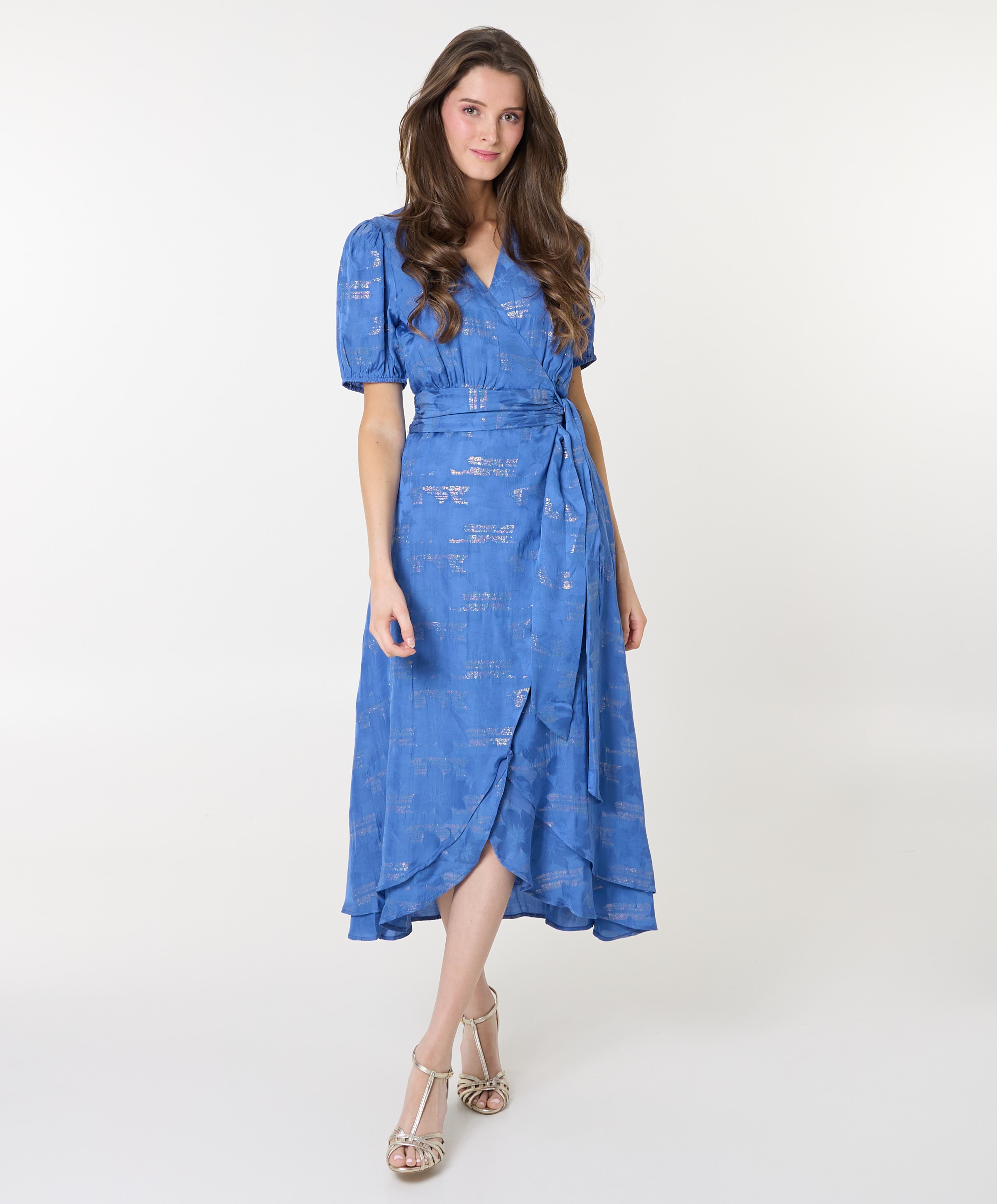 Freebird Festive Dames jurk blauw