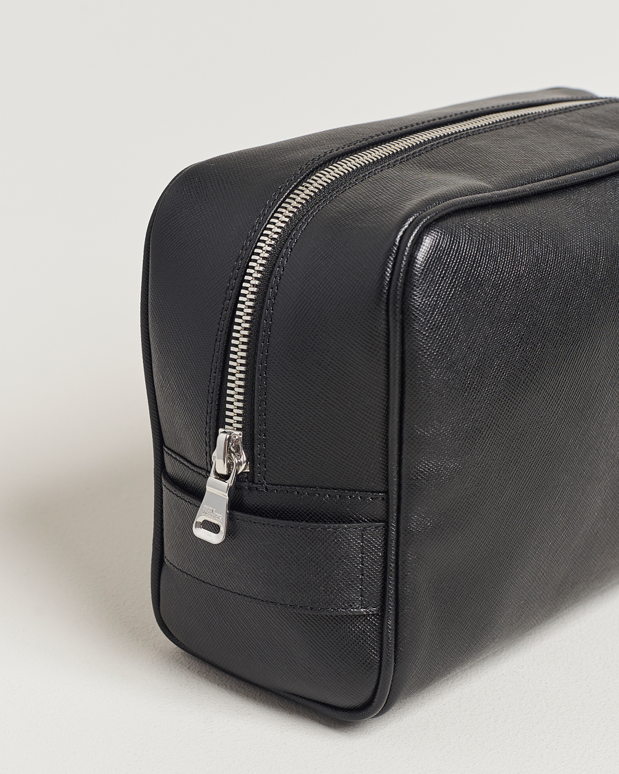 Oscar Jacobson Grooming Leather Case Black