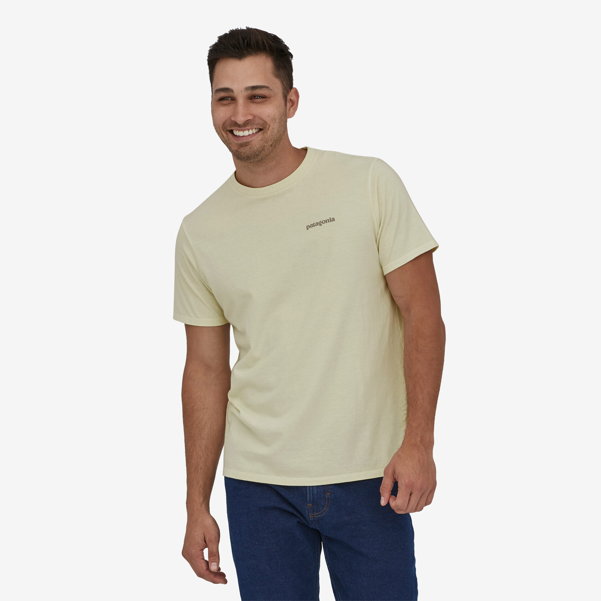 Fitz Roy Icon Responsibili-Tee Herre Birch White
