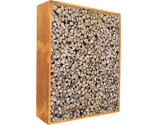 Haardhoutopslag Palatino Corten 100 x 40 x 120 cm bruin