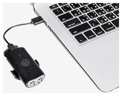 Éclairage Avant Topeak HeadLux 450 USB Noir