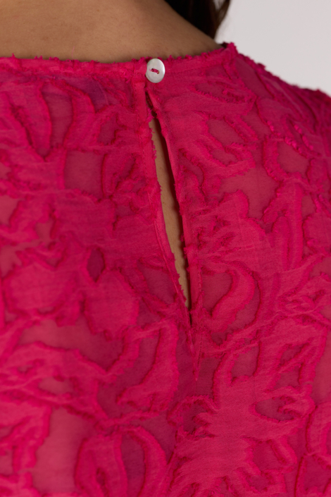 Juffrouw Jansen roze dames blouse
