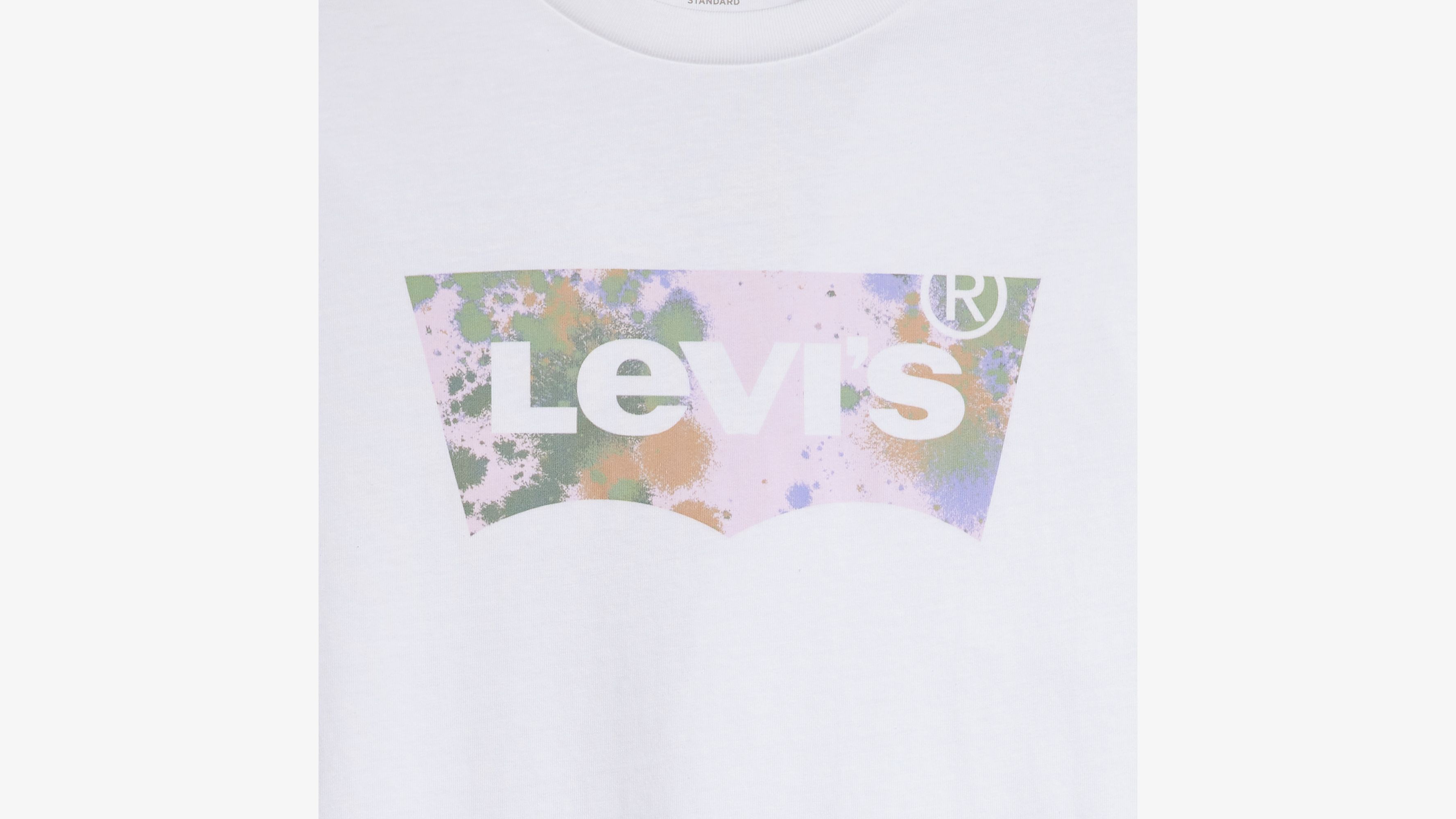 T-shirt graphique Classic - Fill Batwing Paint Splatter White+ - Blanc