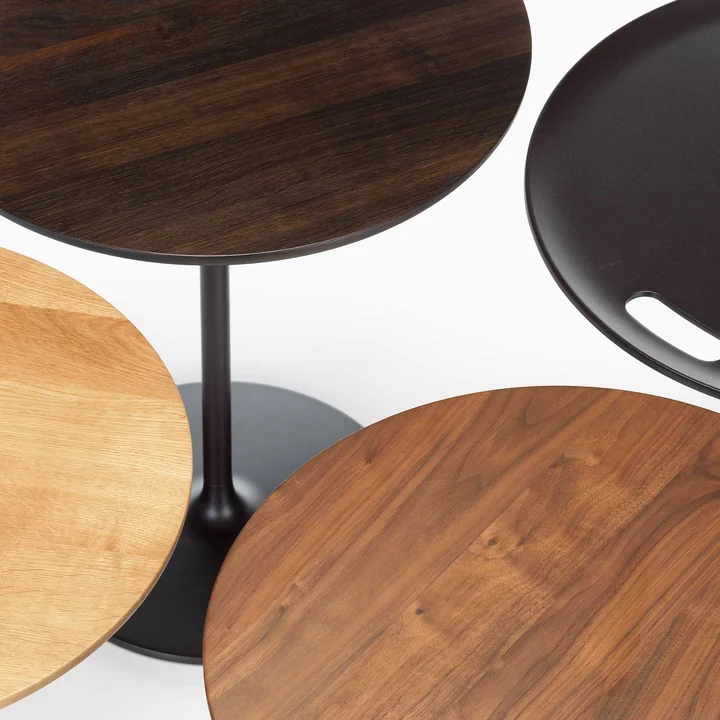 Vitra - Occasional Low Table 45, Aluminium / chocolat