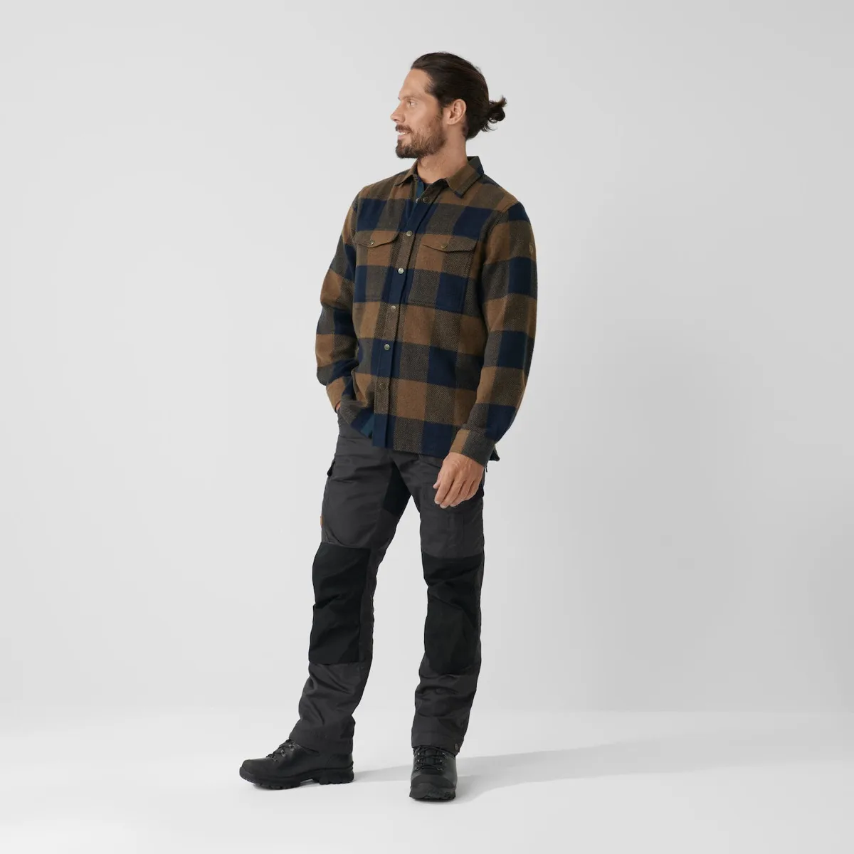 Fjällräven Men's Canada Shirt Deep Forest-Dark Navy