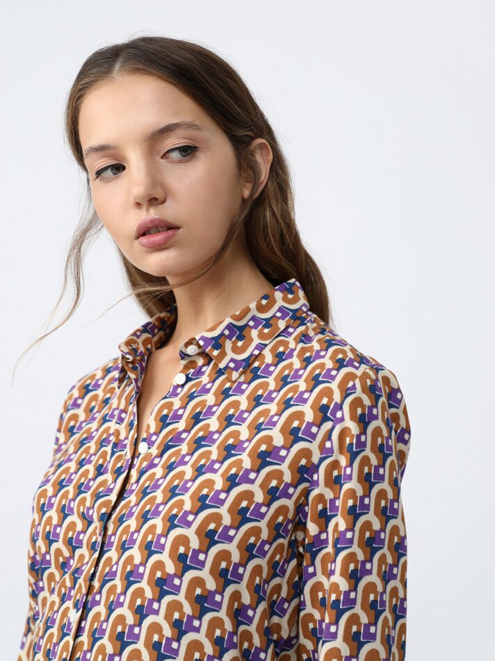 Camisa fluida - Caramelo