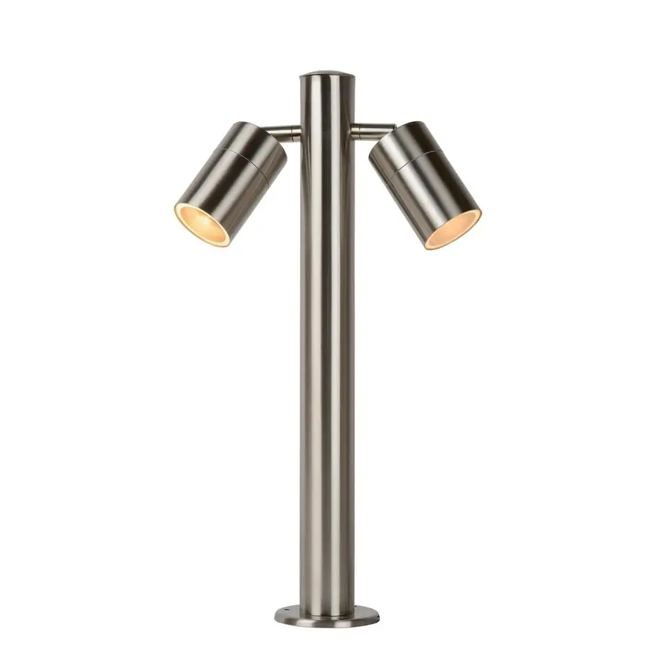 Lucide ARNE-LED Sokkellamp - Mat chroom