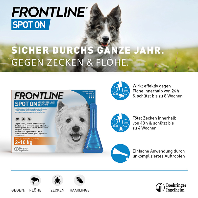Frontline Spot On Lös Hund M Liste D 1.34 ml
