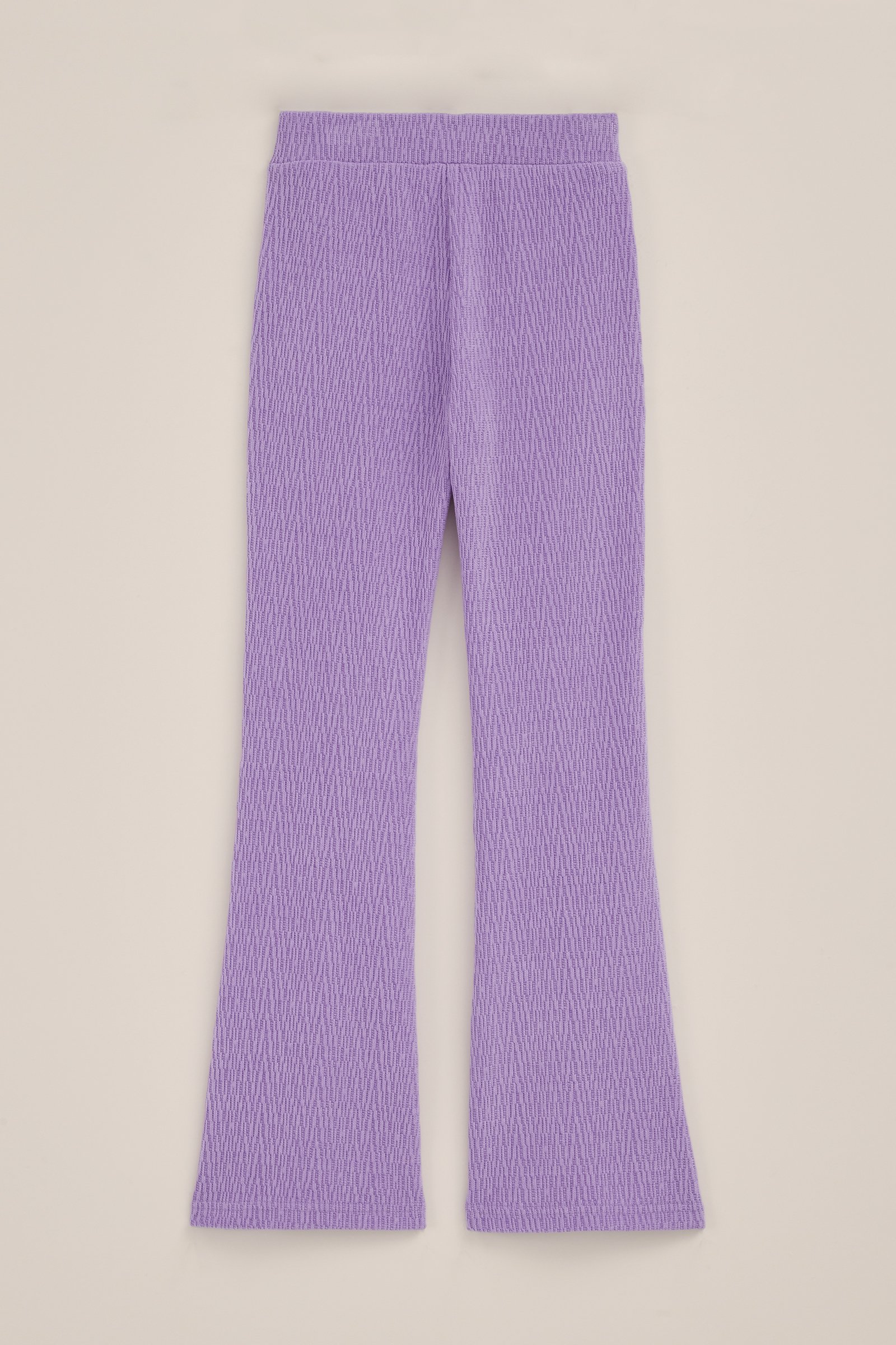 Meisjes flared legging met structuur WE Fashion Lila