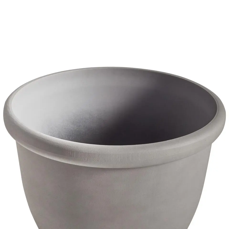 TESALIA - Bloempot - Grijs - 49 cm - Polyresin