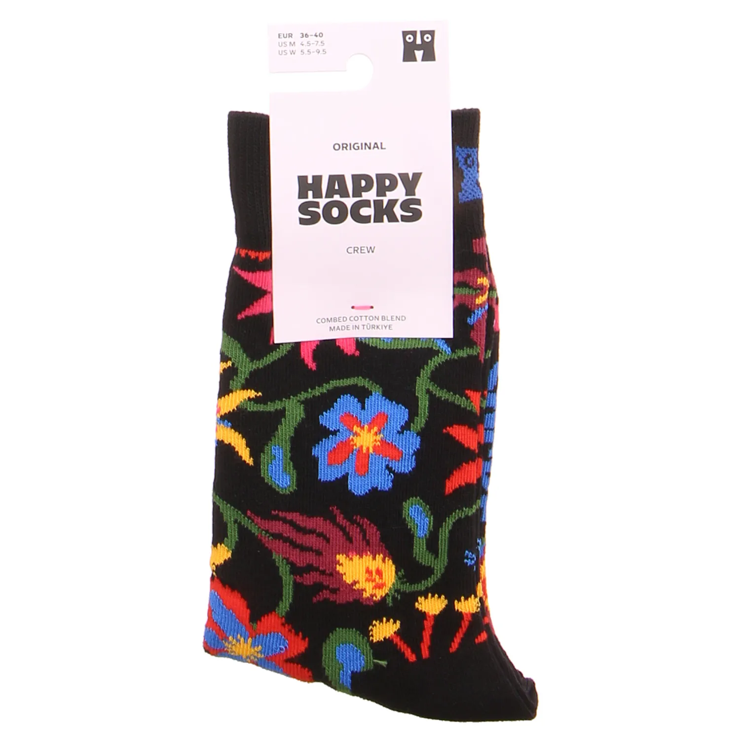 HAPPY SOCKS Freizeitsocken Schwarz Textil