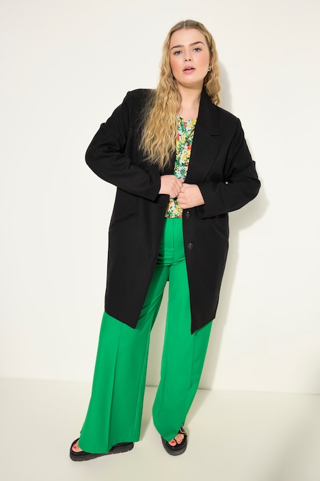 Longblazer, Oversize Loose Shape, feine Struktur