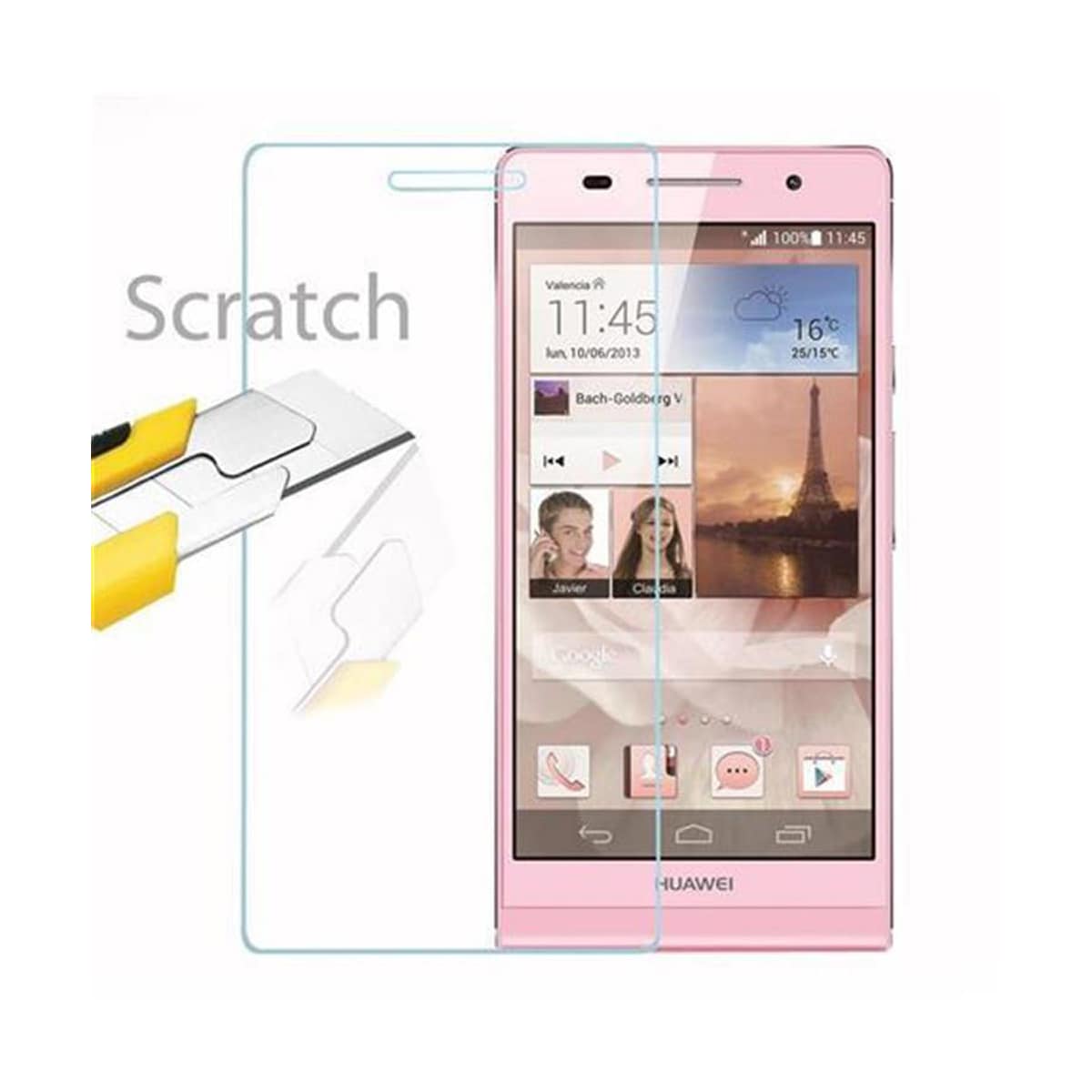 Huawei ASCEND P6 Skjermbeskytter Skärmskydd