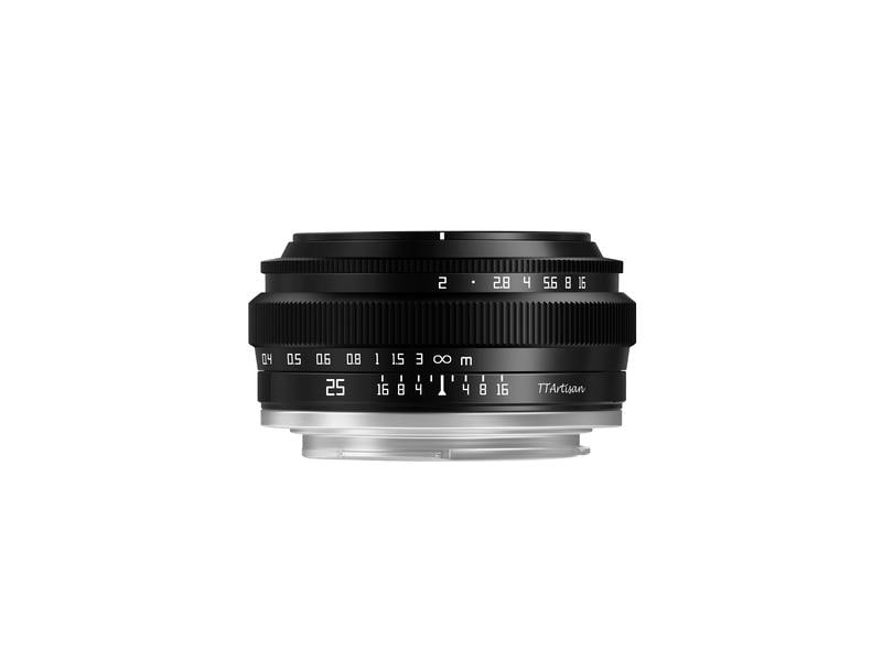 TTArtisan Festbrennweite APS-C 25mm F/2 – MFT Kompaktes und unauffälliges, flaches, manuelles Objektiv