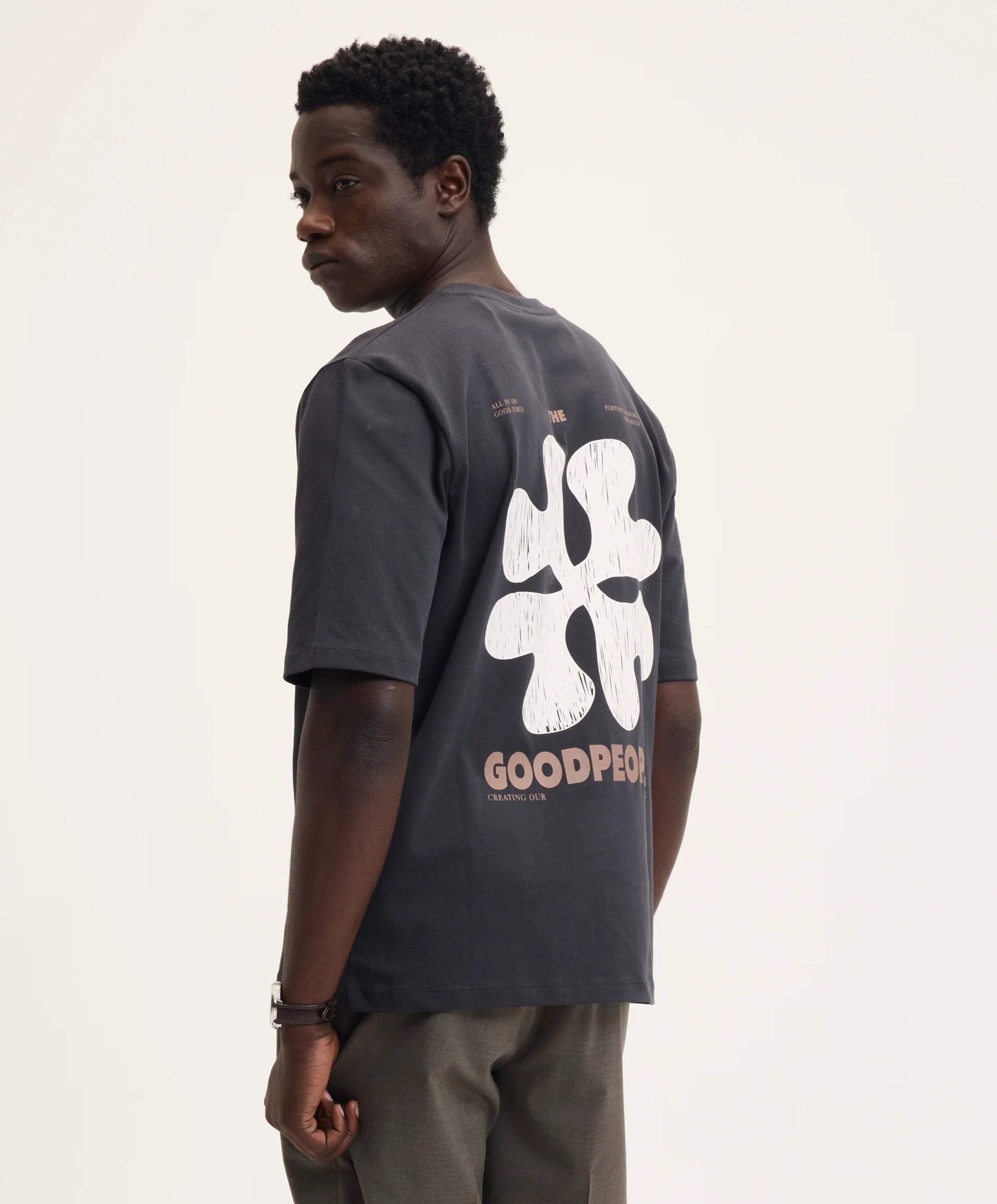 The GoodPeople Heren T-shirt grijs