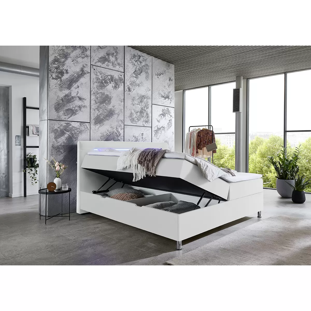 Boxbett Candela 180x200 weiss
