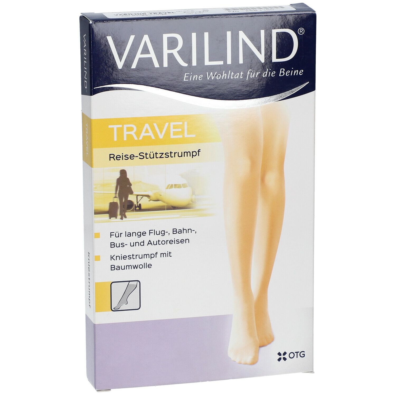 VARILIND® Travel Kniestrümpfe 180 DEN anthrazit Gr. S (37,5-40)
