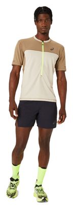 Maillot manches courtes Asics Fujitrail Beige/Marron Homme