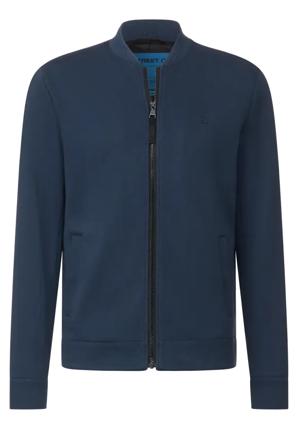 Piqué Blouson - dark dust blue