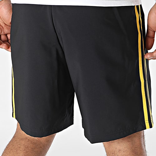 Short Jogging A Bandes Juventus HZ4962 Noir Jaune