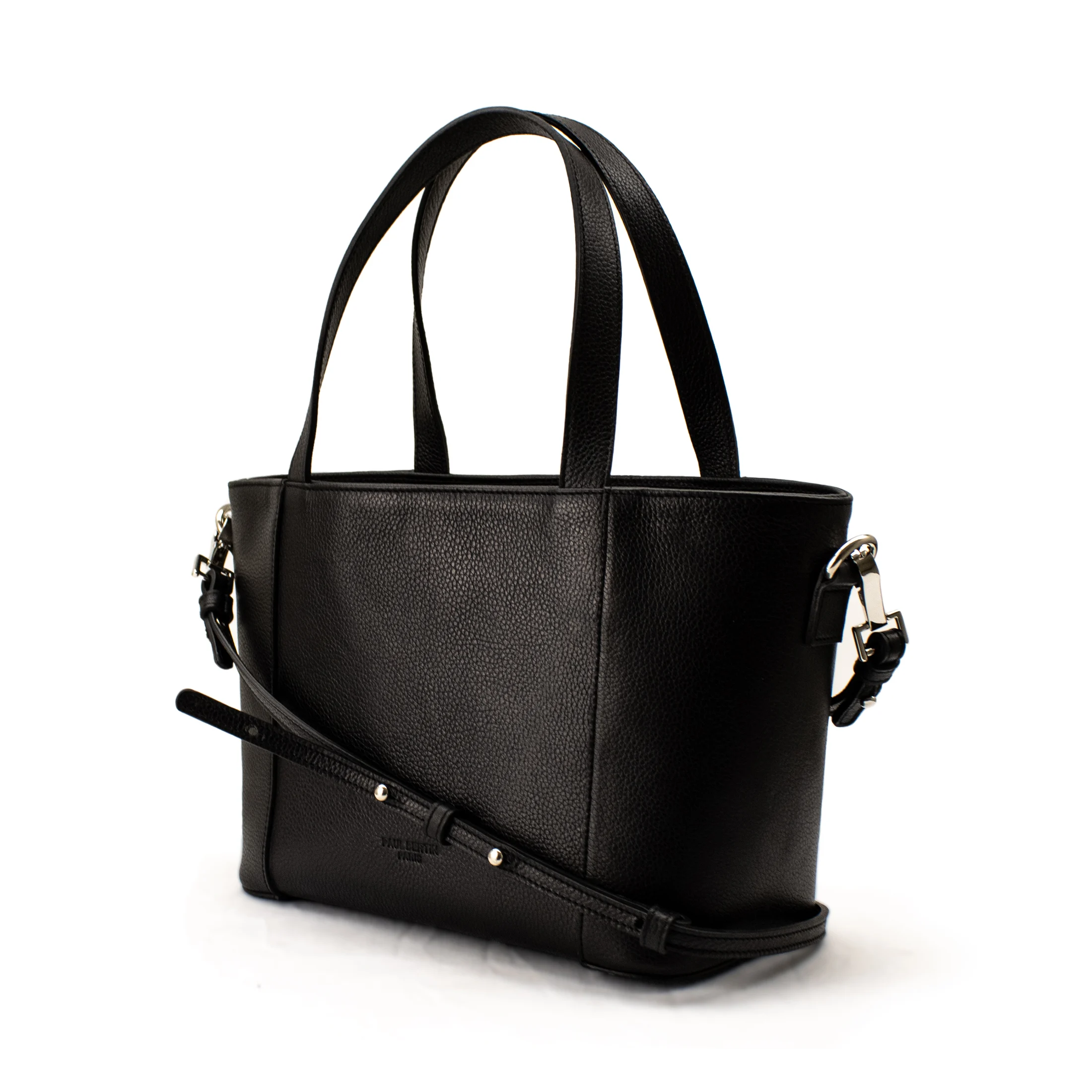 SUZANNE - Sac cabas en cuir grainé | Noir