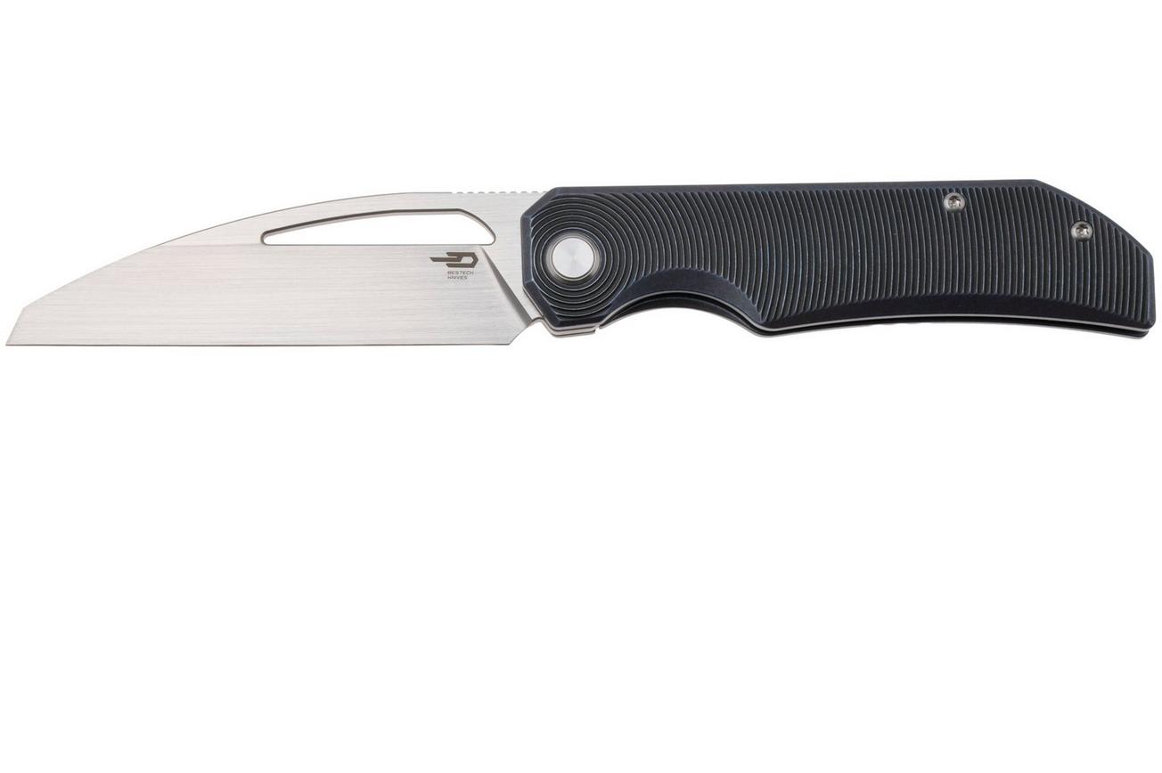 Bestech TAIPAN BT2503D Satin MagnaCut, Blue Titanium, zakmes, James Lowe design