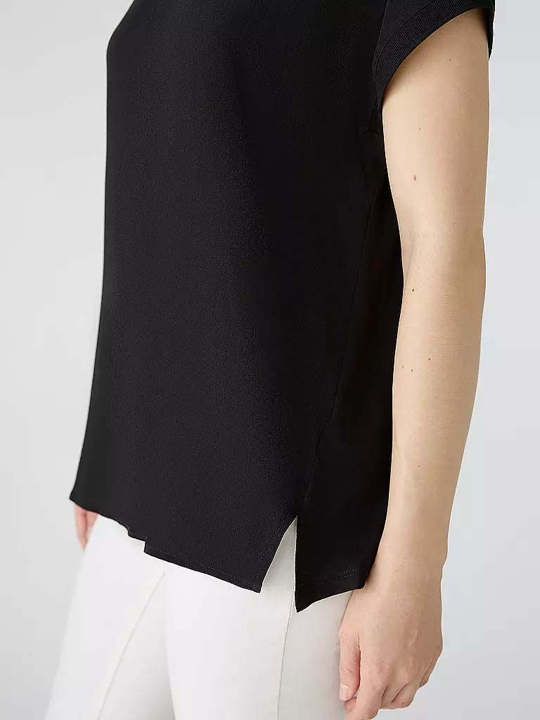 OUÍ Blusenshirt schwarz
