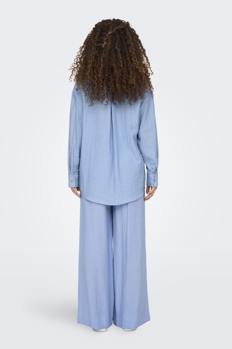 Only blauwe dames blouse