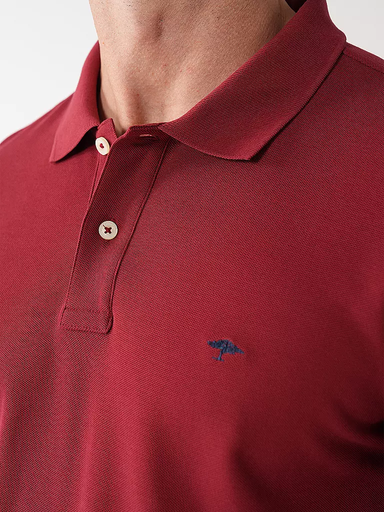 FYNCH HATTON Poloshirt dunkelrot