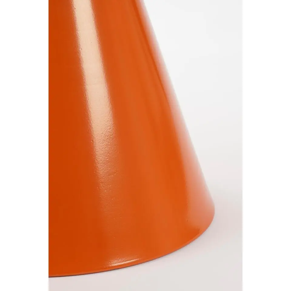 Mica Decorations Celise Bijzettafel - H44 x Ø59 cm - Metaal - Oranje