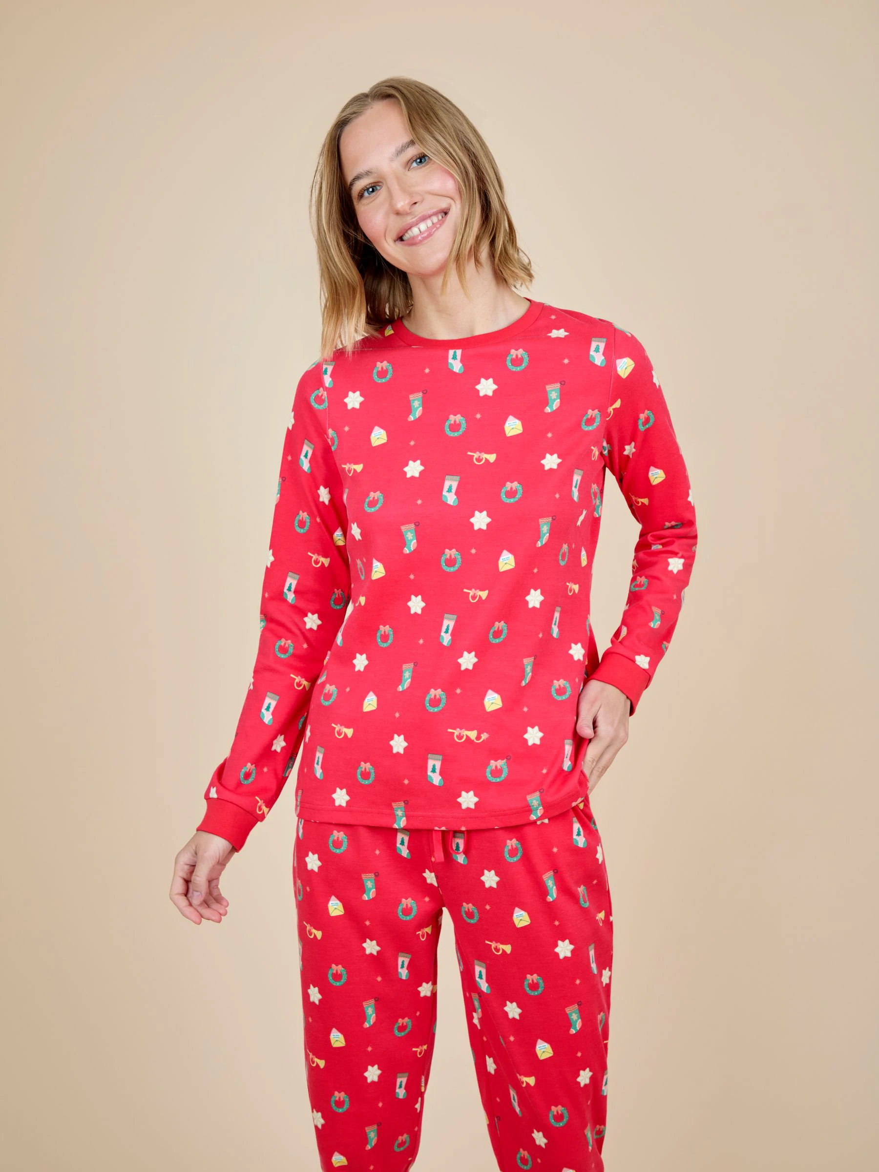 JoJo Maman Bébé Dames Kerstmis Pyjama's Set