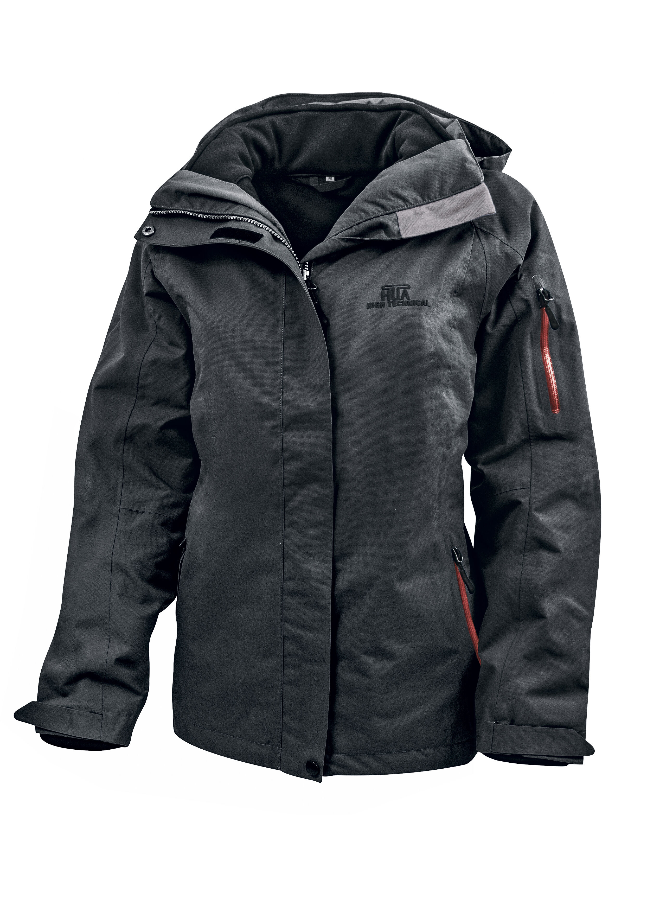 Leicht taillierte Damen Outdoor-Jacke 3 in 1