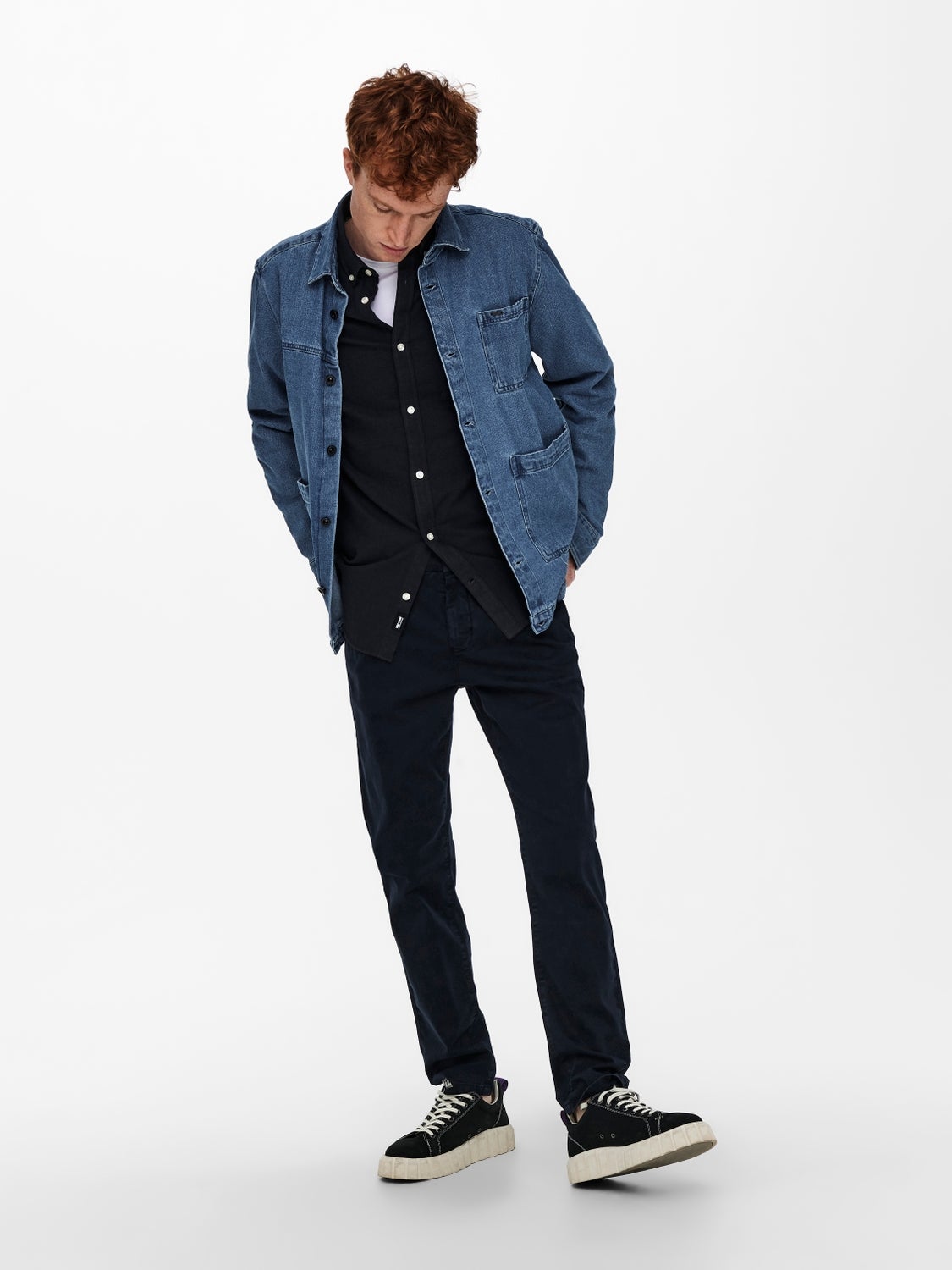 ONSPETE Slim Fit Chino Hose Dark Navy