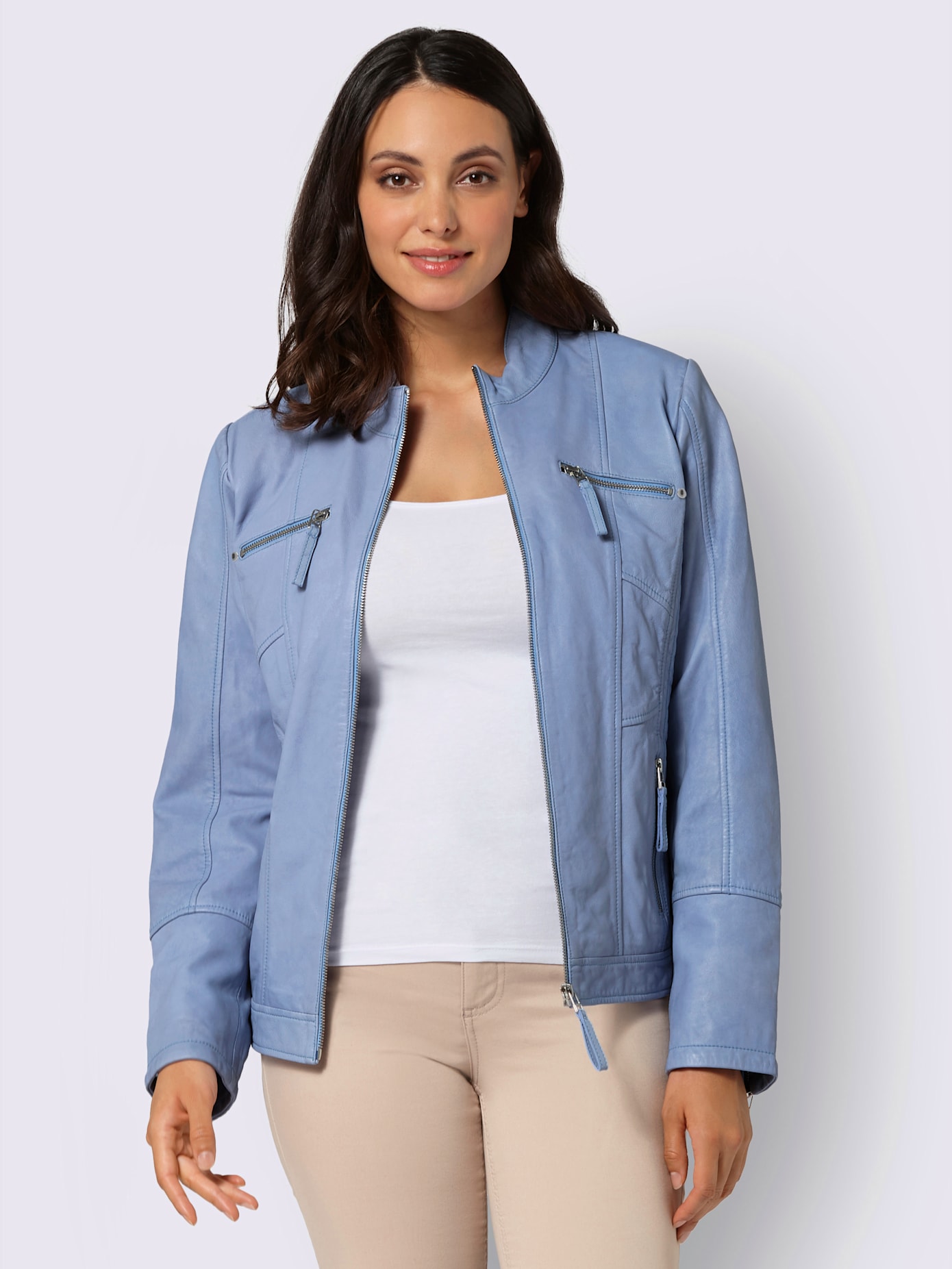 Veste en cuir cuir agneau nappa de qualité