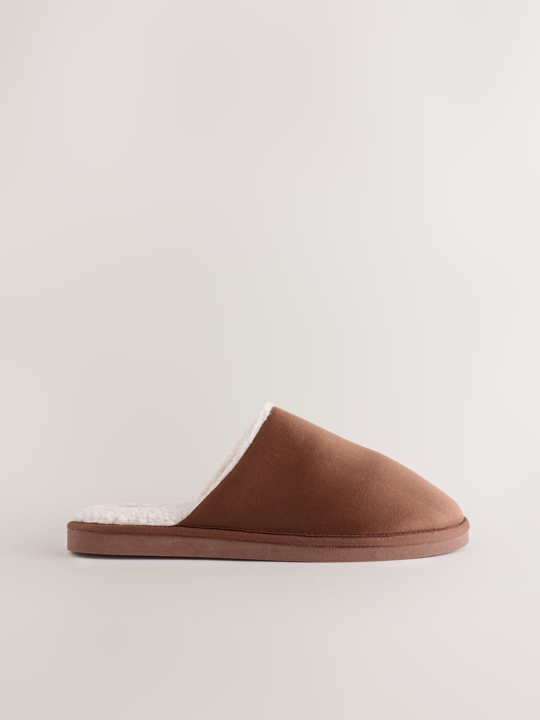 Lichtbruin - Microsuede Mule Slippers